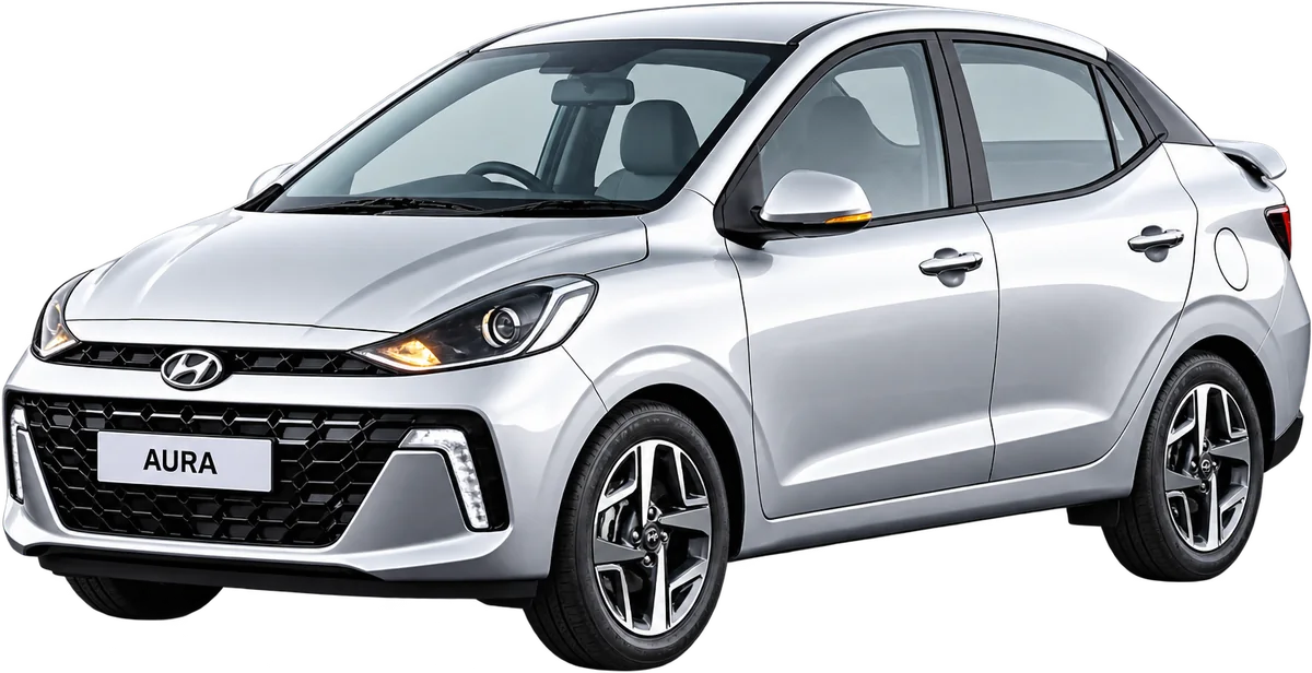 Hyundai Aura on rent in Prayagraj